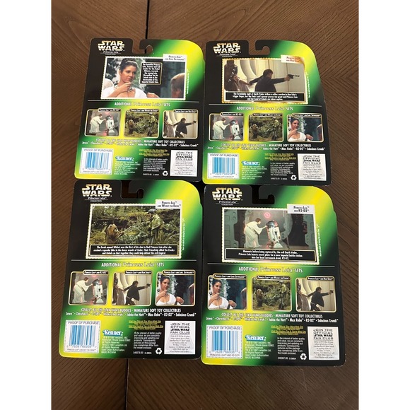 SET of 4‎ Princess Leia Collection 1997 STAR WARS Power of the Force NEW Kenner - Picture 3 of 5